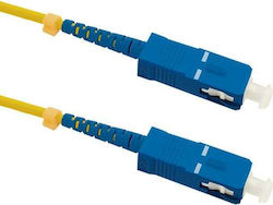 Qoltec 54297 Оптично Влакно SC/UPC-SC/UPC 1м Жълта