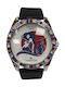 Fashion Time Women's Watch with Black Leather Strap