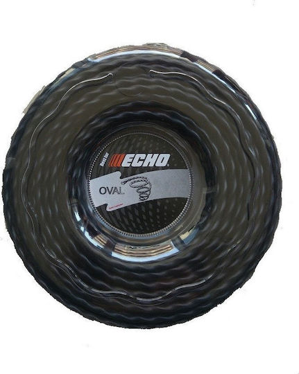 Echo G-42002025EI Μεσινέζα Οβάλ Στριφτή Μήκους 44m και Πάχους 3mm