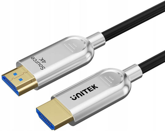 Unitek HDMI 2.0 Premium High Speed 4K 60Hz HDR Cable HDMI male - HDMI male 20m Μαύρο