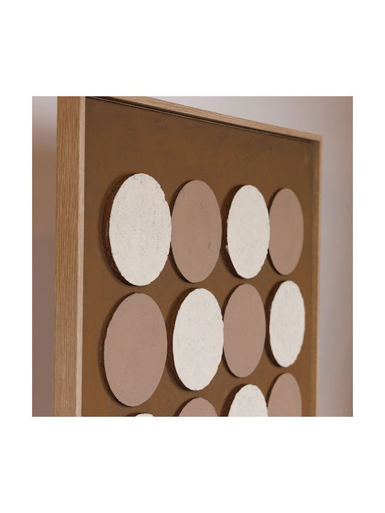 Canvas Painting 3D Designs Black-Brown-Beige 60x2.9x80cm