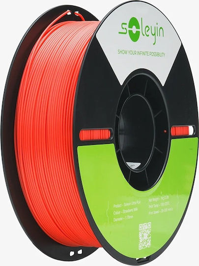 Creality3D Soleyin Ultra PLA 3D Drucker Filament 1,75mm Erdbeer-Milch 1kg 1 Stück Spule
