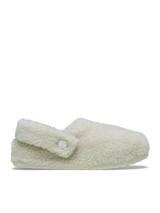 Crocs Classic Cozzzy Winter Women's Slippers White