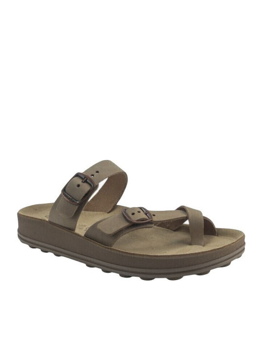 Fantasy Sandals Women's Flat Sandals in Brown C...