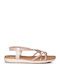 Flache Sandalen Für Damen Gold