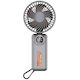 Portable Fan Led Display Z8 3 Speeds Usb-c 2a 3600mah Compact Lightweight White