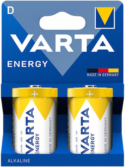 Varta Energy Αλκαλικές Μπαταρίες D 1.5V 2τμχ