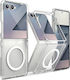 Ringke Fusion Magnetic Книга Силикон / Пластмаса 2мм Прозрачен (Galaxy Z Flip7)