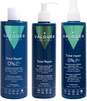 Valquer Set Pentru Păr Total Repair Reconstrucție și Hrană Pentru Păr Deteriorat cu Șampon Mască și Balsam 3 Bucăți