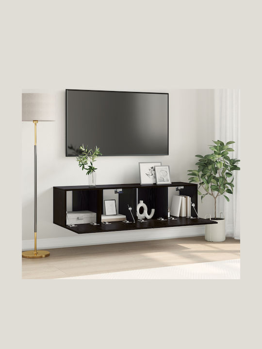 Wohnzimmer TV-Einheit Black Oak L60xB30xH30cm