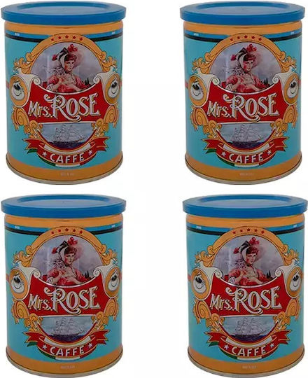 Mrs Rose Καφές Espresso Decaffeine Caramel σε Κόκκους 4x250gr