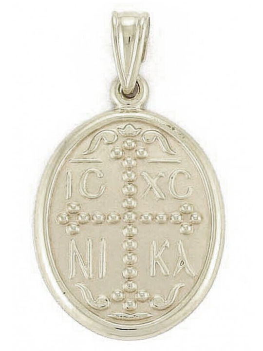Atofio Kosmima Anhänger Kinder Amulett Konstantinato aus Weißgold 9K PD11040L-K9
