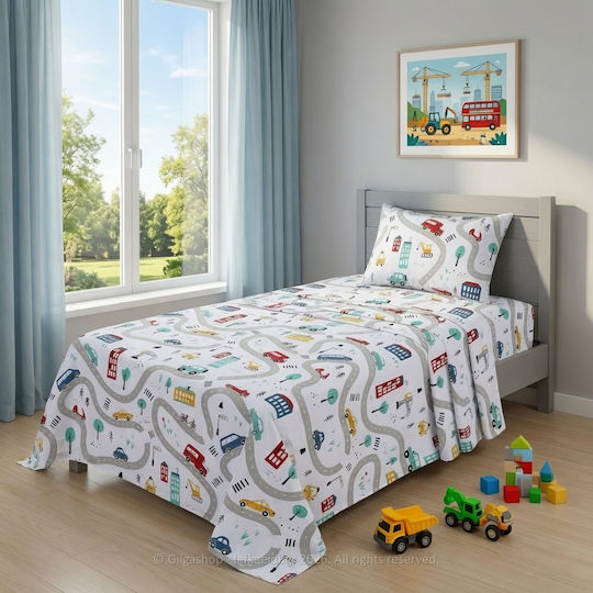 Casa Colori Kids Sheets Single 160x260cm
