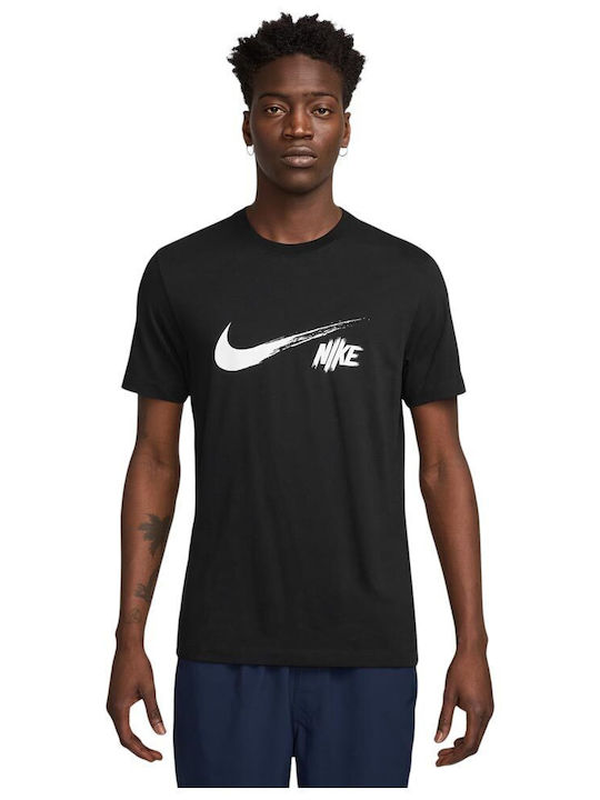 Nike Hbr Gfx Pack Dri-Fit Αθλητικό T-shirt Μαύρο