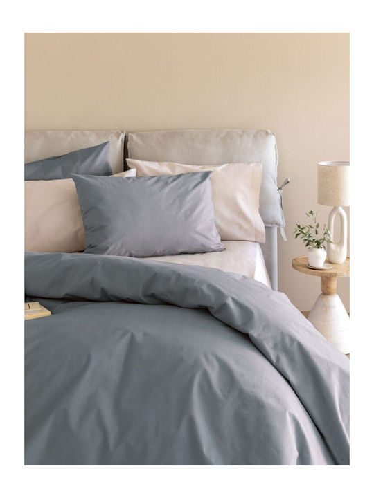 Palamaiki Etoile/2 Σεντόνι Διπλό 200x260εκ. Grey