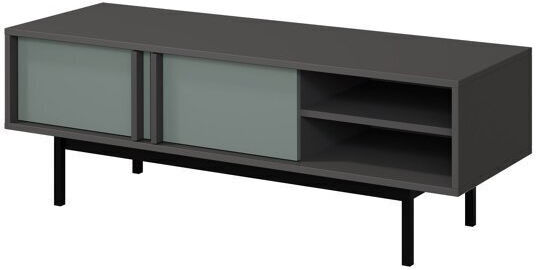 TV-Ständer Levali 109 Staubiges Grün Anthrazit M123xP43xH43cm