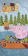 Prosop De Plajă Pentru Copii Peppa Pig Kayak 70x140cm