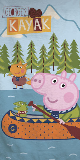 Prosop De Plajă Pentru Copii Peppa Pig Kayak 70x140cm