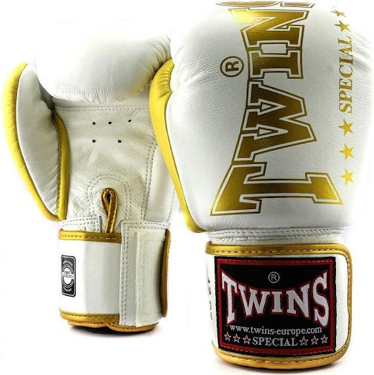 Twins Special Boxing Gloves for Match White