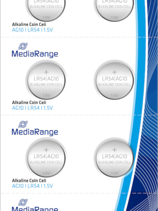 MediaRange Алкални Батерии За часовници LR54 1.5V 10бр