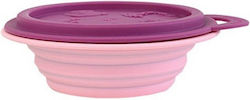 Marcus & Marcus Baby Food Bowl Folding made of Silicone Burgundy