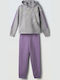 Kids Sweatpants Set Purple 2pcs