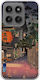 Ukiyo-e Tokyo Rain Street Motorola Edge 60 Pro 5G Гъвкав TPU Прозрачен Силикон