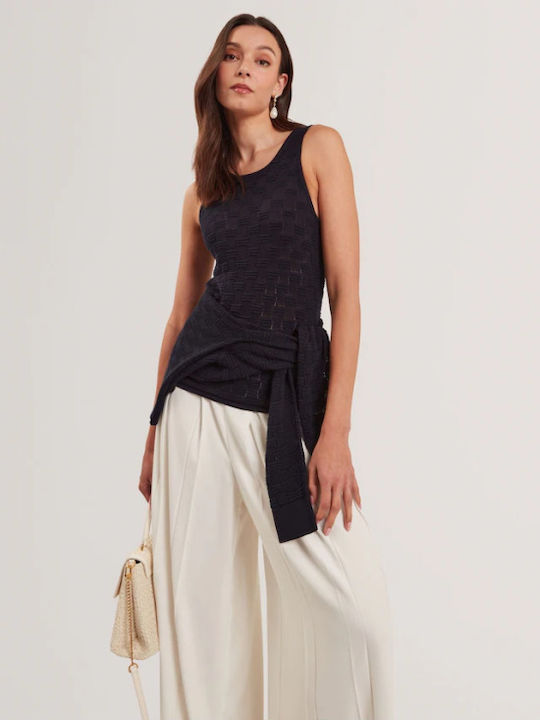 Ted Baker Yuna Touch Of Silk Bluze Damă Μπλούζα Albastru Închis
