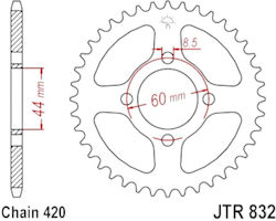 Pinion Spate 832.42 Fe3000.42/832 42 F Yamaha DT 50 42d Pbr
