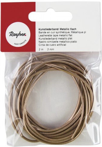 Κορδονι Δερματινης 3mm Ροζ-χρυσο 2m