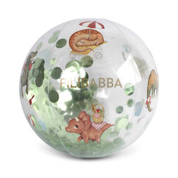 Φουσκωτή Μπάλα Θαλάσσης Alfie Dino Beach Confetti Fi-03617 Filibabba Εκρού Μπεζ 40x40x40