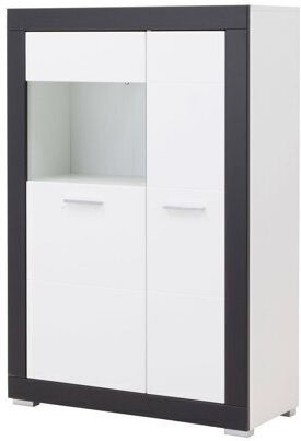 Bookcases Ferciru 104 Matte White Graphite 2 Pieces 95x41x143cm