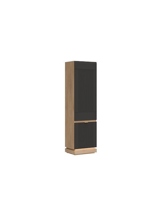 Bookcases Teselbu 112 Oak Anthracite 2 Pieces 5...