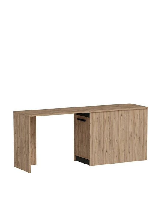 Schreibtisch Kailua 2183 Holz Pine, Anthracite mit USB-Anschlüssen 90x47x74cm