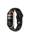 Tech-Protect ICONBAND Armband Silikon mit Pin Schwarz (Smart Band 8 / Smart Band 9 / Smart Band 10)