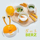 Berz Berz Baby & Kids Feeding Set Silicone White 2 Pieces