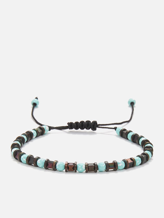 Chrysostomos Men's Macrame Bracelet Made of Cord 18cm