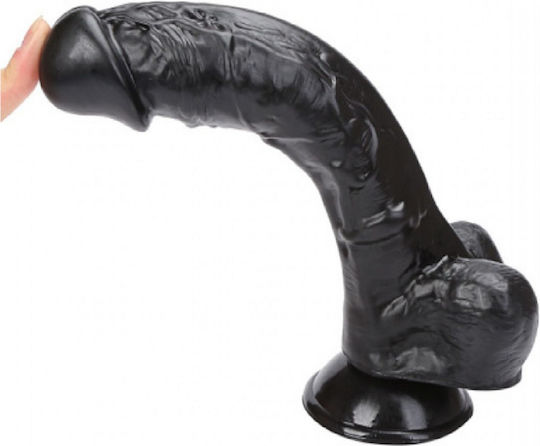 APH Ρεαλιστικό Dildo με Βεντούζα Μαύρο