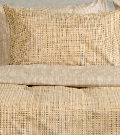 Melinen Mateo Σετ Μαξιλαροθήκες με Φάσα Beige 50x70εκ.