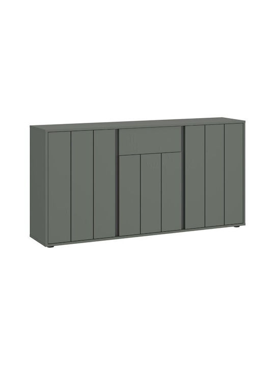 Bufet Vircoro 101 cu Sertare Anthracite, Green 40x82x155cm