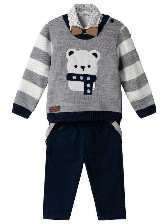 Hashtag Kinder-Set mit Hose Winter 5Stück Blue