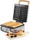 Domo Maker Βαφλιέρα για Ορθογώνιες Βάφλες 2 Θέσεων 1400W
