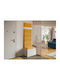 Comfivo 393 Mobilier de Intrare cu Oglindă & Cuier 65x34x207cm