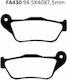 Pads Fa430 Adige P214 Asx Organic X-MAX 125 06- X-MAX 250 04-09 Front