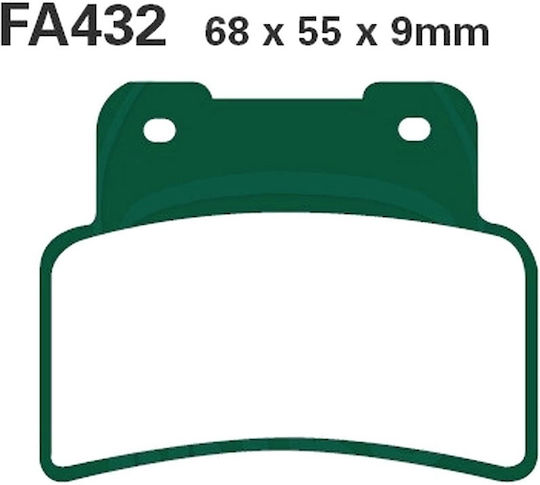 Pads Fa432 Adige P262 Asx Organic Xciting400 Maxsym400 Yzfr125 Mt125 Etc Front