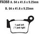 Pads Fa368 Adige P203 Asx Organic Exc 125 200 250 Sx Sx-f Smr Yz450f Hus Rear
