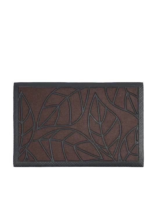 Sidirela Entrance Mat Leaf Brown 40x60cm