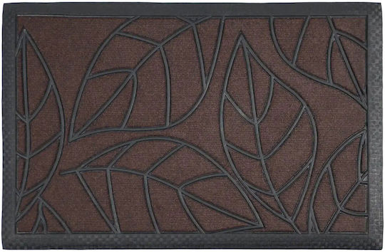 Sidirela Entrance Mat Leaf Brown 40x60cm