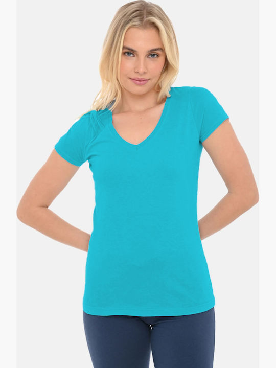 Bodymove Γυναικείο T-shirt Τιρκουάζ