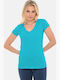 Women's T-shirt Turquoise